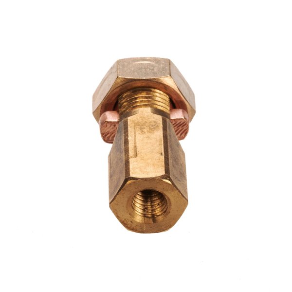 Panduit Bronze Service Post Connector, #10 SOL-# SPF2-4-C